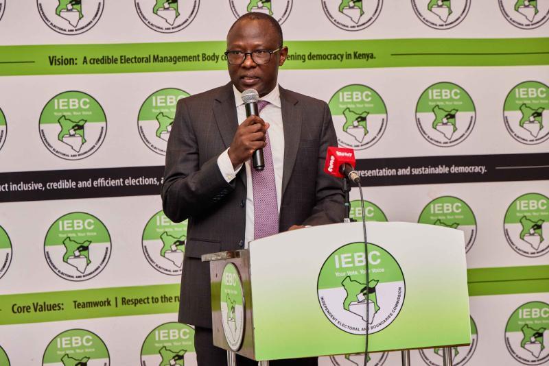 File image of IEBC Chair Erastus Edung Ethekon.